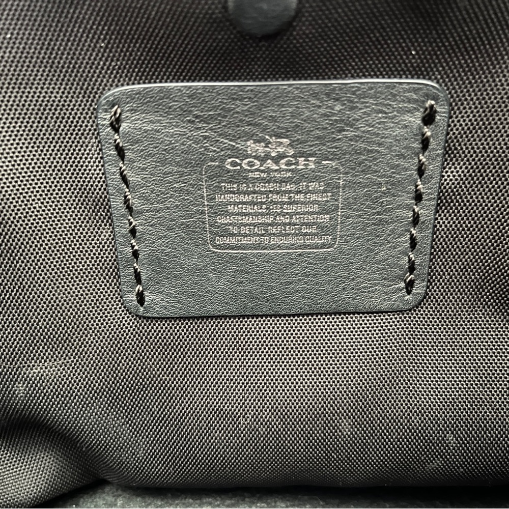 Coach Multicolor Iridescent Holographic Tote Bag Good Shape Purple Silver Flaws - Picture 5 of 16